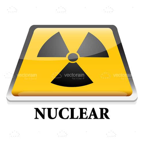 Nuclear Symbol and Text Icon